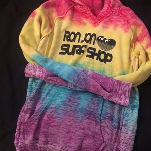 Ron Jon Surf shop rainbow hoodie